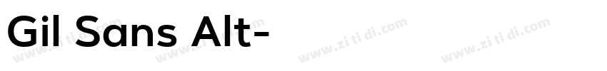 Gil Sans Alt字体转换